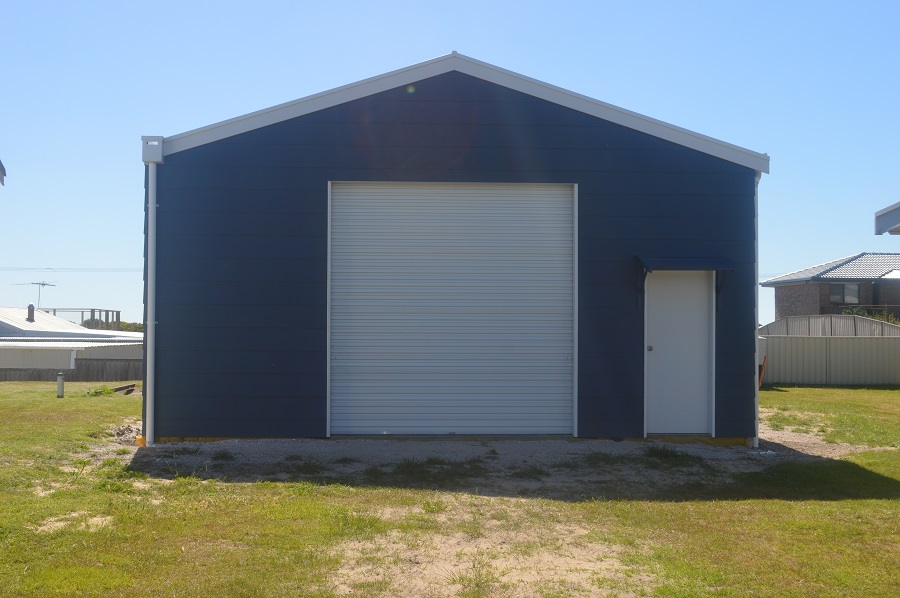 new shed built in Beachport to provide housing for a boat, extra 